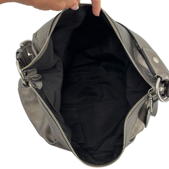 Coach Silver Metallic Pewter Soho Buckle Hobo Shoulder Bag  F13731 Y2K - Picture 5 of 7